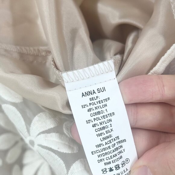 Ann Sui BHLDN Cleo Floral Lace Mini Dress - Picture 6 of 10